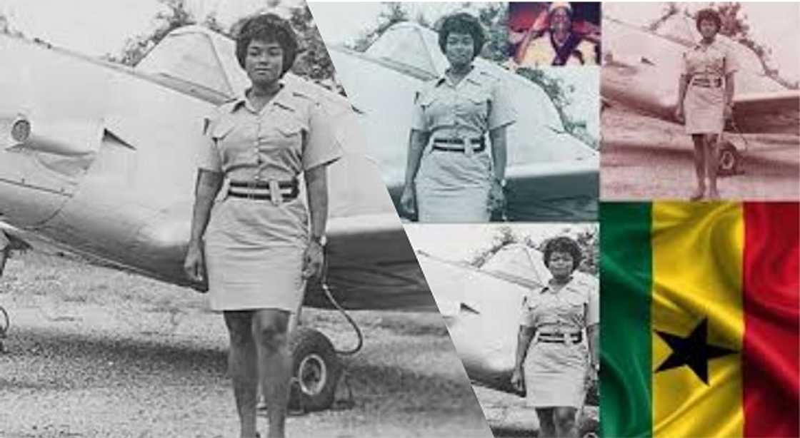 1964 photo of first Ghanaian Female Pilot