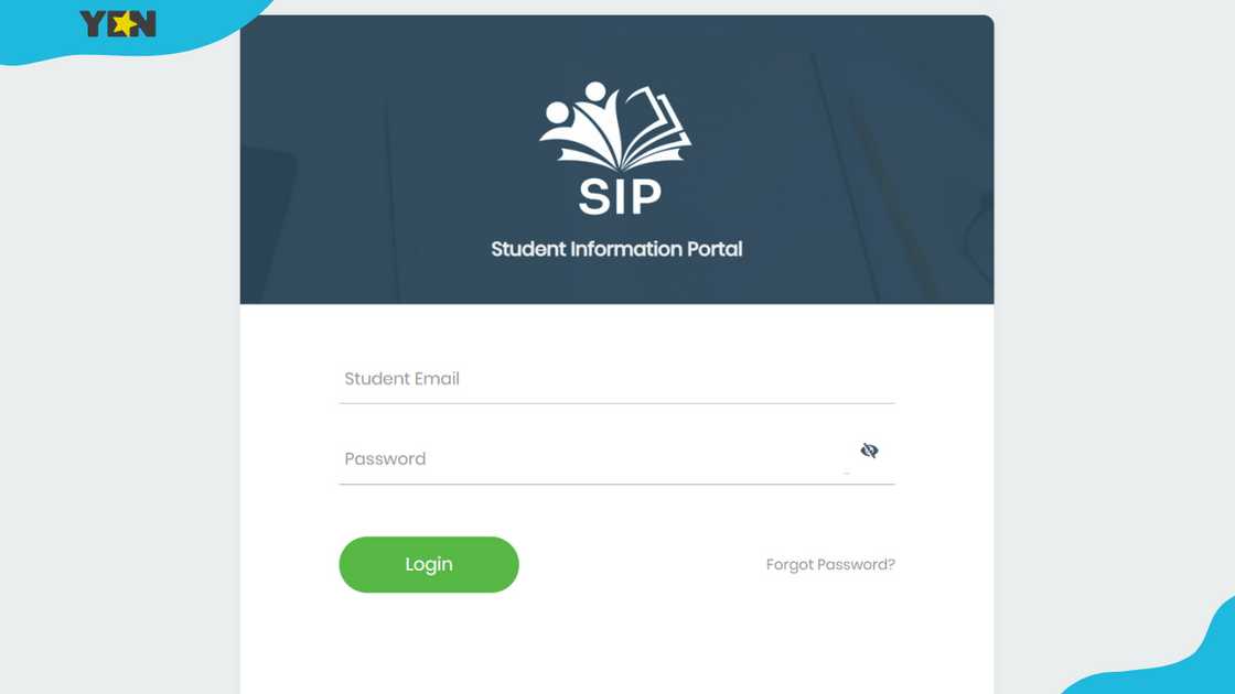 The UEW student information portal. The UEW student information portal.