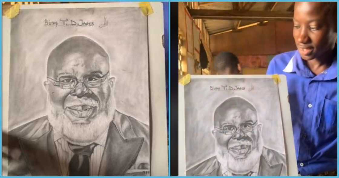 Talented GH boy draws T.D. Jakes, surprises teacher in viral video Talented GH boy draws T.D. Jakes, surprises teacher in viral video