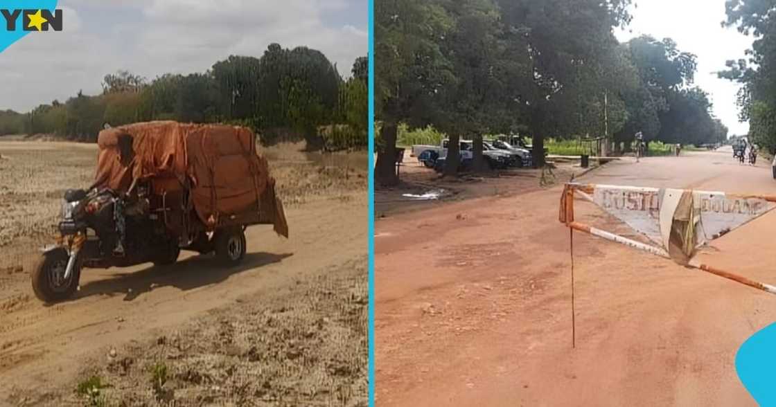 Ghanaian farmers, Ghana, Burkina Faso, smuggling, Upper East Region. Ghanaian farmers, Ghana, Burkina Faso, smuggling, Upper East Region.
