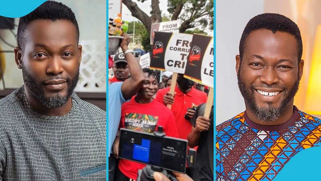 Adjetey Anang, Ghanaian actor, addresses, colleague, street protest