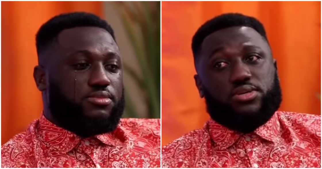 MOG Music weeps as he recounts painful past with his dead baby. MOG Music weeps as he recounts painful past with his dead baby.