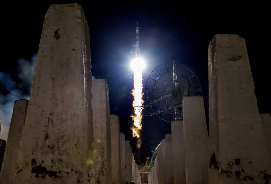 Russia's Soyuz MS-13 spacecraft carrying members of the International Space Station launches from Kazakhstan in July 2019 Russia's Soyuz MS-13 spacecraft carrying members of the International Space Station launches from Kazakhstan in July 2019