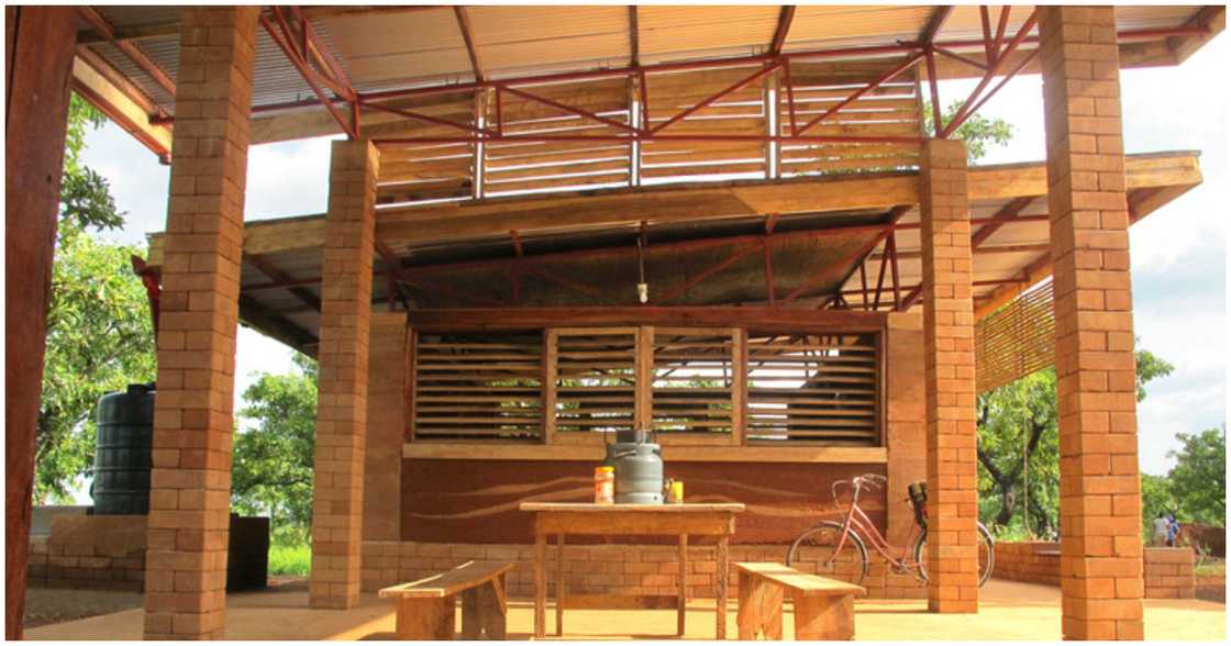 Another angle of the mud cafeteria