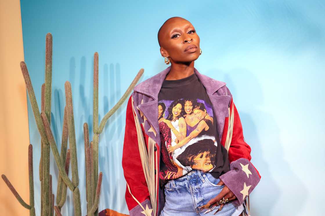 Cynthia Erivo attends YouTube + Coachella at Empire Polo Club in Indio, California Cynthia Erivo attends YouTube + Coachella at Empire Polo Club in Indio, California