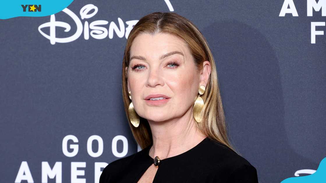 Ellen Pompeo attends the "Good American Family" By Disney+ Premiere at Pathé Beaugrenelle. Ellen Pompeo attends the "Good American Family" By Disney+ Premiere at Pathé Beaugrenelle.