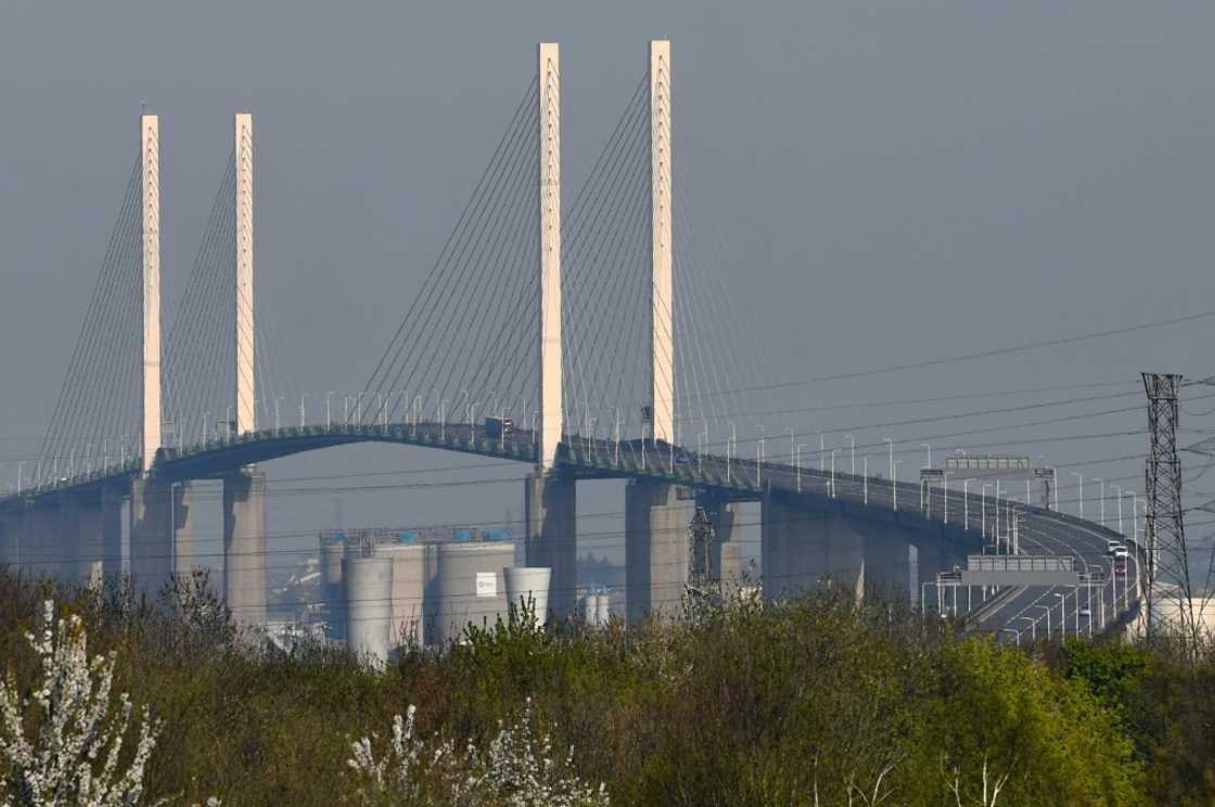 The bridge connects directly at both ends with one of Europe's busiest motorways The bridge connects directly at both ends with one of Europe's busiest motorways