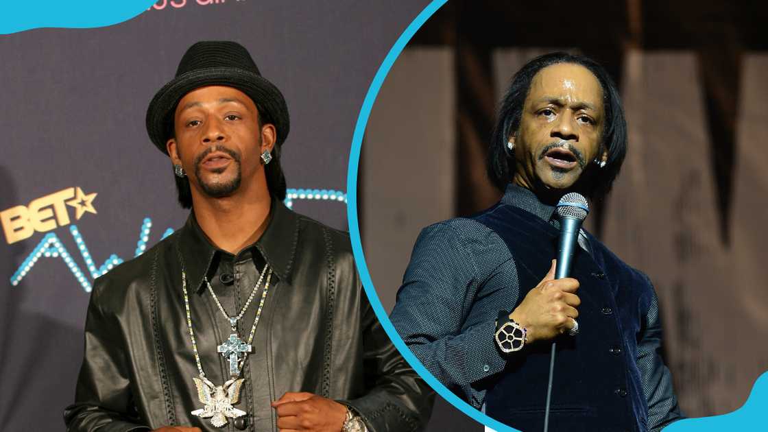 Kat Williams at the 2006 BET Awards (L) and during the 'Katt Williams Growth Spurt' comedy tour (R)