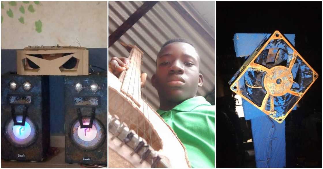 Creative Ghanaian boy Prince Brouse and his innovations Creative Ghanaian boy Prince Brouse and his innovations