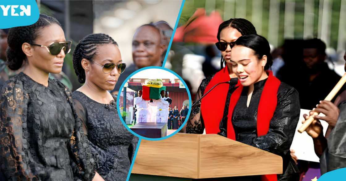 Leilani Rawlings, Zanetor Rawlings, Nana Konadu Agyeman-Rawlings, JJ Rawlings, Rawlings' Grandchildren, Nana Konadu's Funeral, Zanetor's First Daughter Leilani Rawlings, Zanetor Rawlings, Nana Konadu Agyeman-Rawlings, JJ Rawlings, Rawlings' Grandchildren, Nana Konadu's Funeral, Zanetor's First Daughter