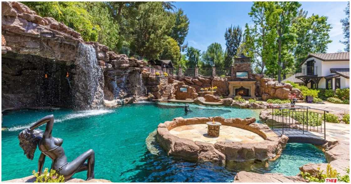 A beautiful house with scenery A beautiful house with scenery