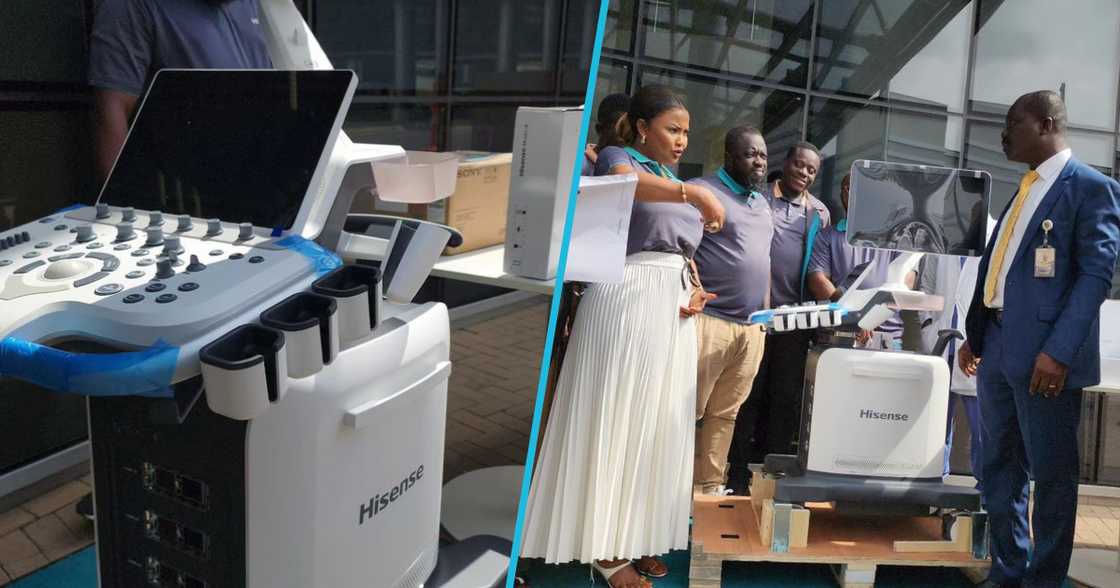 Nana Ama McBrown and Hisense Ghana donation