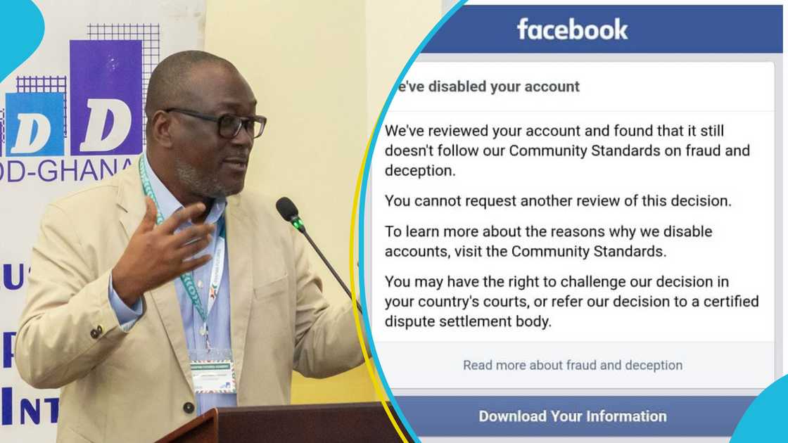 CDD-Ghana, Henry Kwesi Prempeh, Meta, Fraud, Ban, Community Standard CDD-Ghana, Henry Kwesi Prempeh, Meta, Fraud, Ban, Community Standard