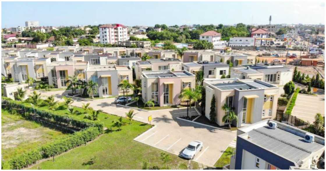 A residential neighbourhood in East Legon A residential neighbourhood in East Legon