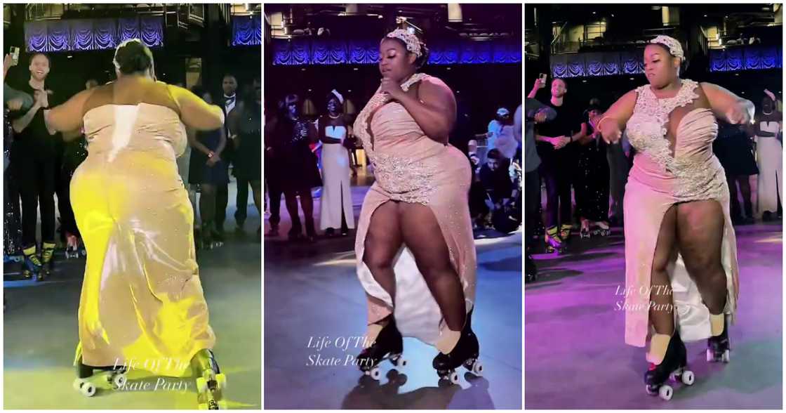 Beautiful Plus-size lady skater. Beautiful Plus-size lady skater.