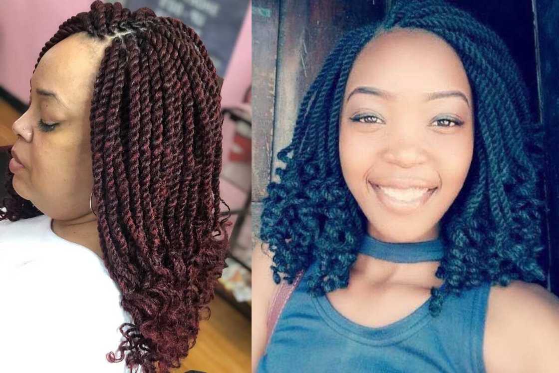 Curly Afro twist braids Curly Afro twist braids