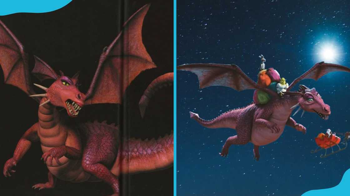 Dragon with her wings open Dragon with her wings open