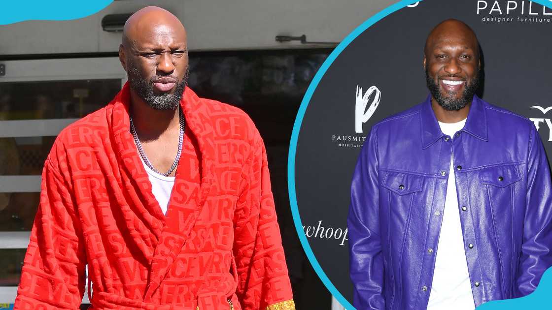 Lamar Odom is seen in Calabasas (L). Lamar Odom arrives at the A Night With Whoopi (R) Lamar Odom is seen in Calabasas (L). Lamar Odom arrives at the A Night With Whoopi (R)