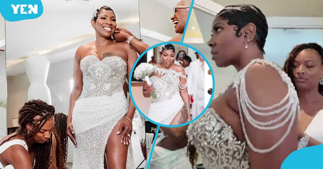 Chicago-based Tasha Washington, Wedding gown, Vows, Bride, Wedding fashion