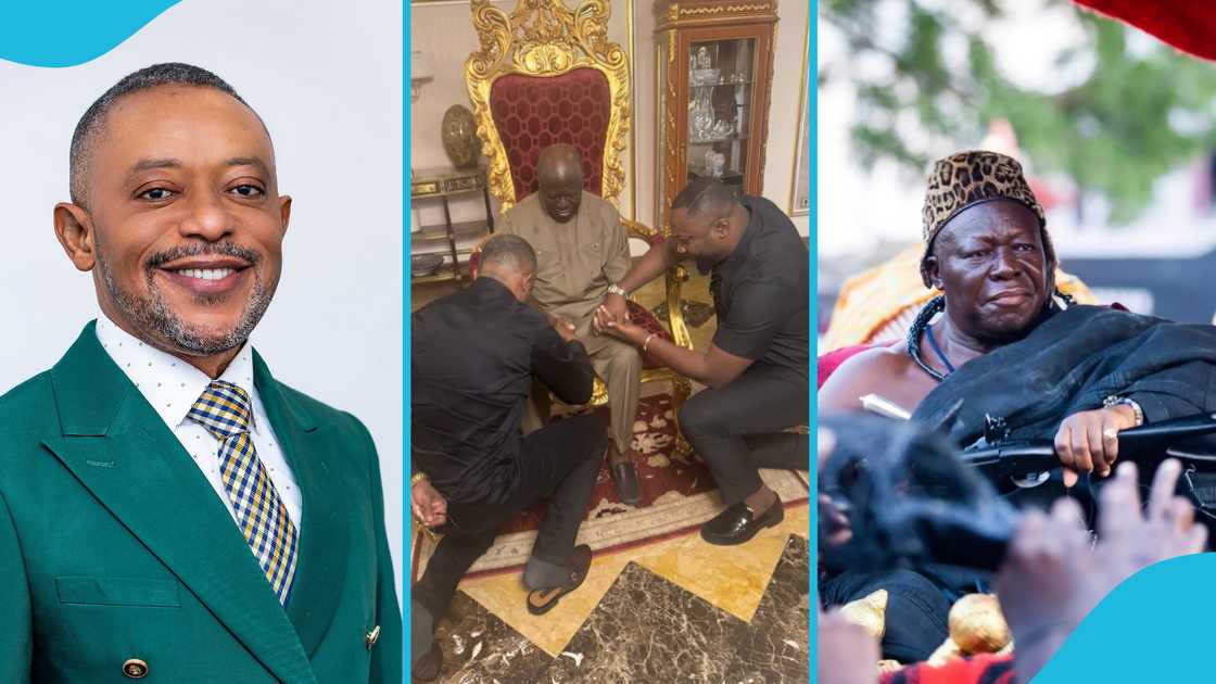 Owusu Bempah, Otumfuo Osei Tutu II, Prophet Eric Boahen Uche, Manhyia palace, Owusu Bempah Asantehene, Owusu Bempah bows Otumfuo