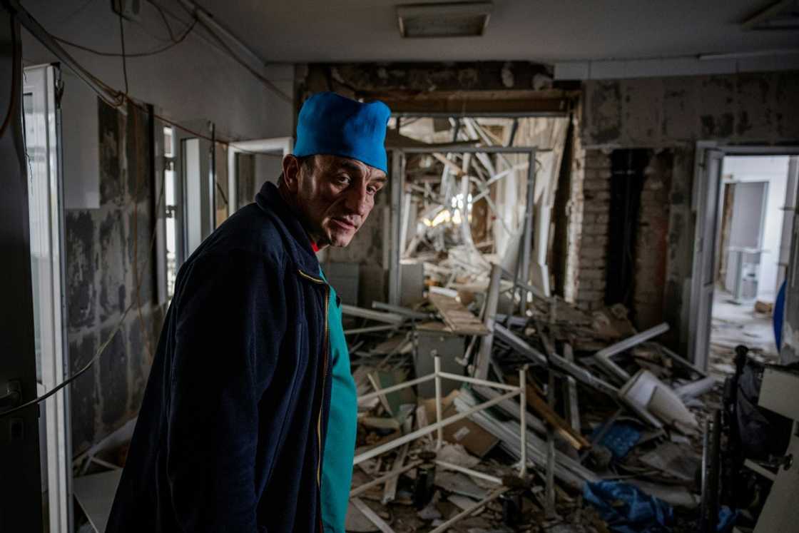 In March, Izyum hospital was hit by a missile which devastated its operating theatre and intensive care unit, says Yuri Kuznetsov In March, Izyum hospital was hit by a missile which devastated its operating theatre and intensive care unit, says Yuri Kuznetsov
