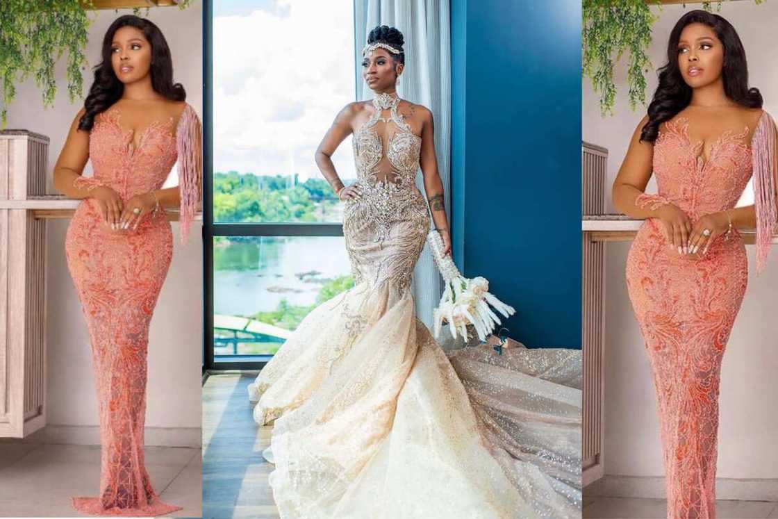 long lace dress styles for wedding