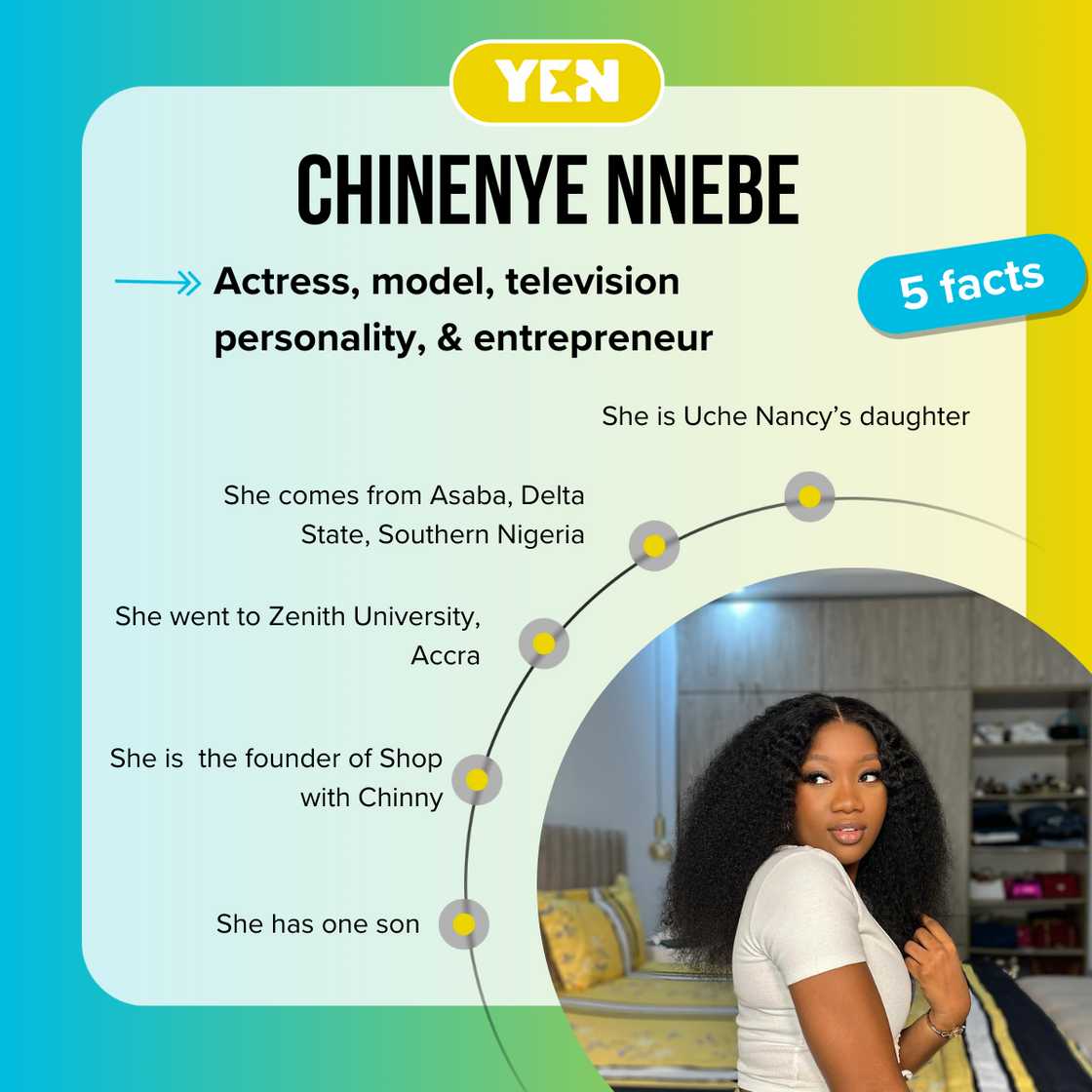Top-5 facts about Chinenye Nnebe Top-5 facts about Chinenye Nnebe