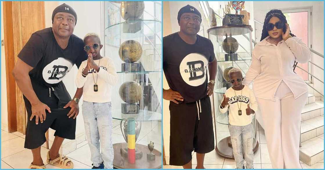 Photo of Abedi Pele, Grand P and his girlfriend