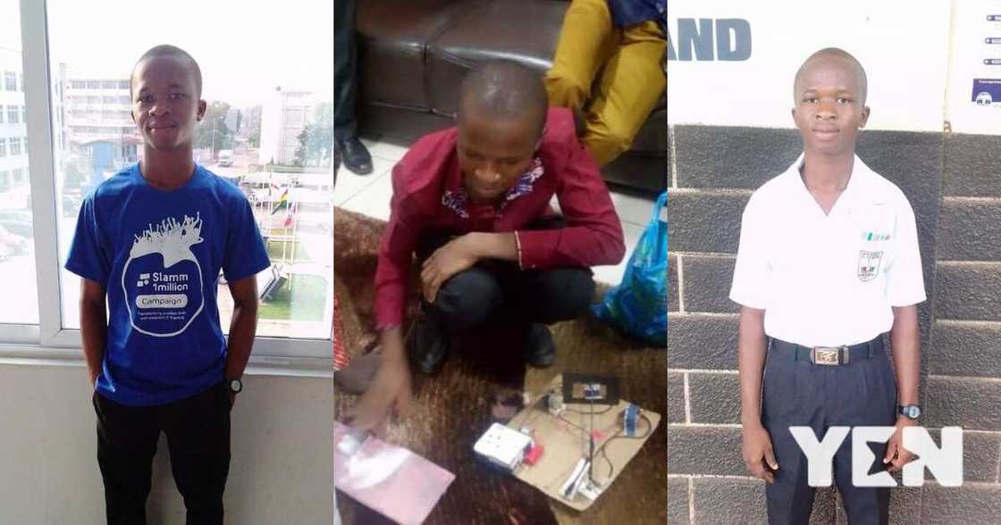Meet Samuel the Ghanaian SHS boy who has invented a car that is fueled with water, bomb & others Meet Samuel the Ghanaian SHS boy who has invented a car that is fueled with water, bomb & others