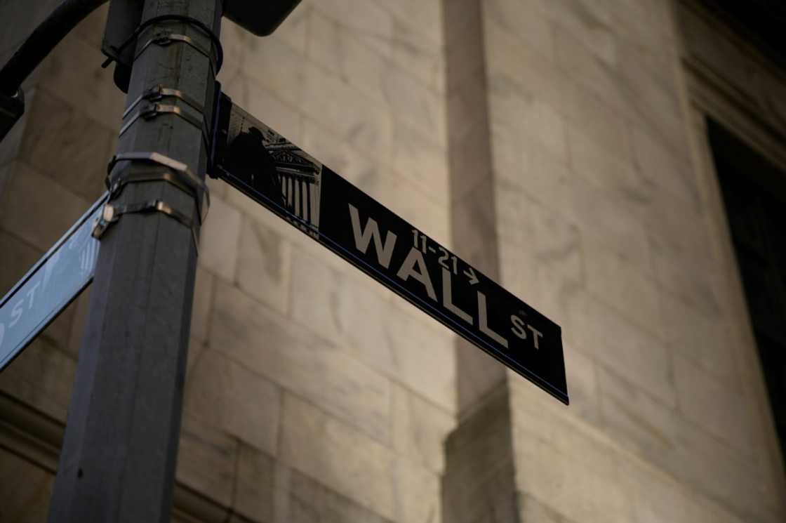 A general view shows a Wall Street sign outside the New York Stock Exchange (NYSE) in New York A general view shows a Wall Street sign outside the New York Stock Exchange (NYSE) in New York