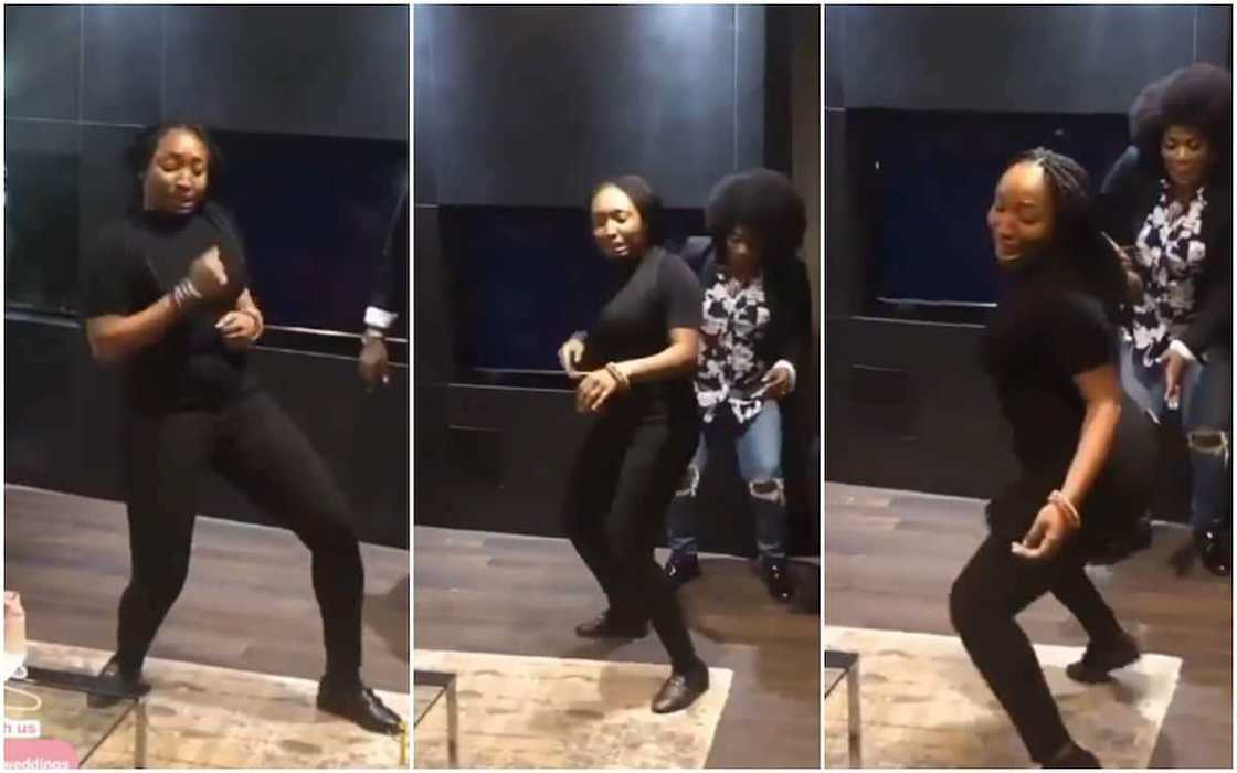 A beautiful lady in black polo and jean takes her friends on amazing dancing tour in a stunning video. A beautiful lady in black polo and jean takes her friends on amazing dancing tour in a stunning video.