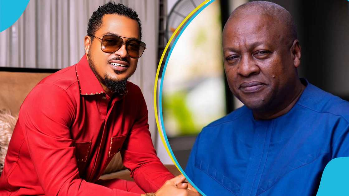 Van Vicker, President John Mahama, Cedi appreciation, NDC, Van Vicker and John Mahama, Actor