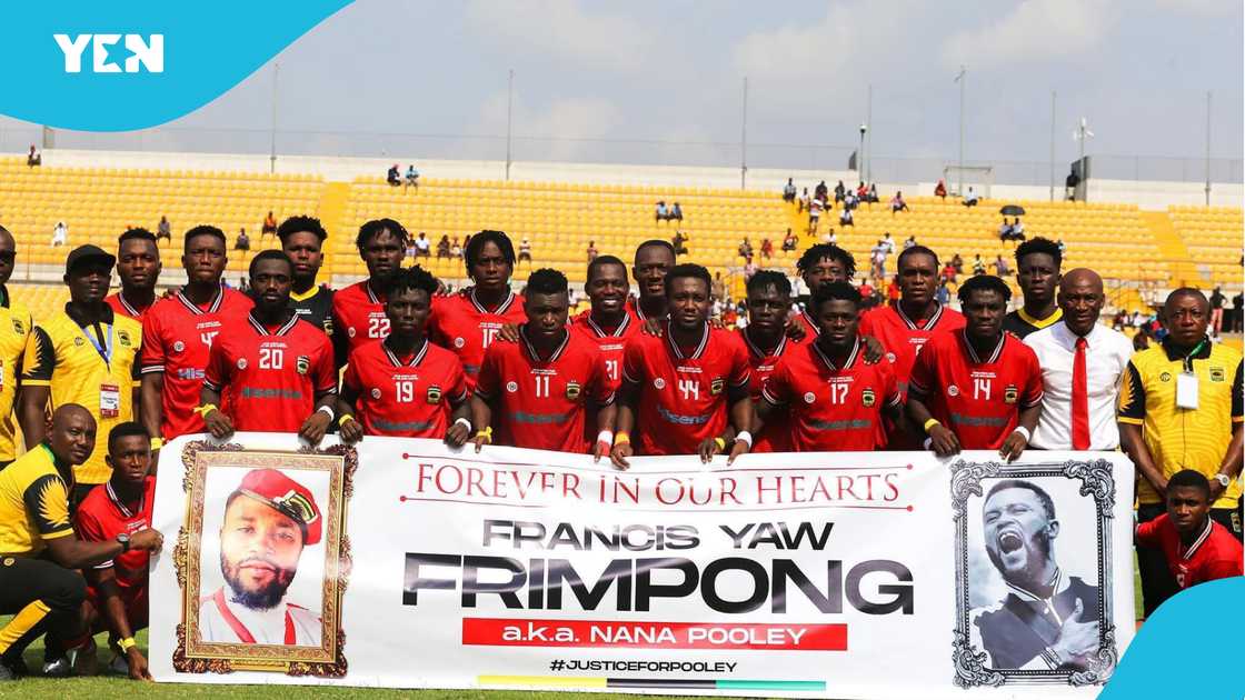 Asante Kotoko climbed to the top of the Ghana Premier League standings after beating Legon Cities. Asante Kotoko climbed to the top of the Ghana Premier League standings after beating Legon Cities.