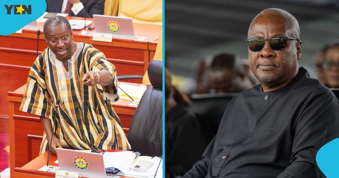 Alexander Afenyo-Markin. Minority Leader, NPP MPs President John Dramani Mahama, third term bid