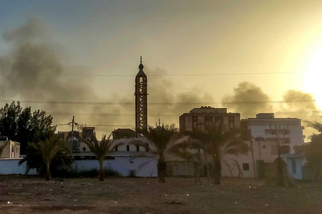 Customs and cargo processing has to go through the war zone of Khartoum, where smoke hangs in the sky during battles