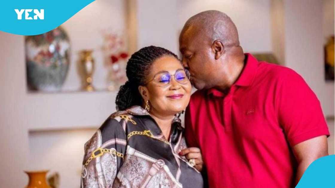 John Mahama, Lordina Mahama, Mahama's Heartwarming Message to Wife, 2024 Ghana Elections, Mahama Message to Wife, Mahama's Wife Contribution to NDC