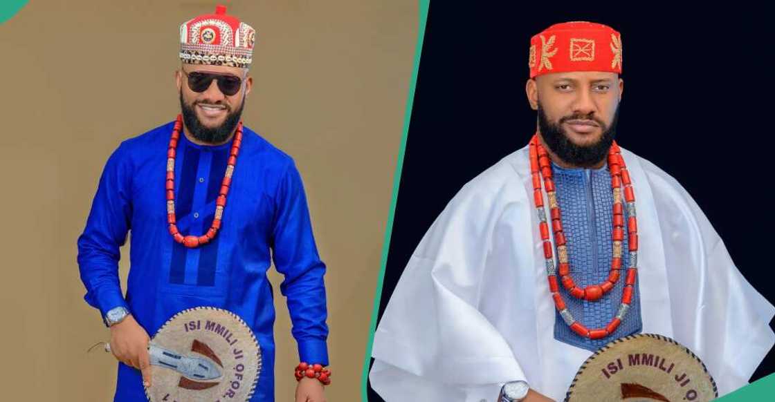 Yul Edochie rocks colourful outfits Yul Edochie rocks colourful outfits