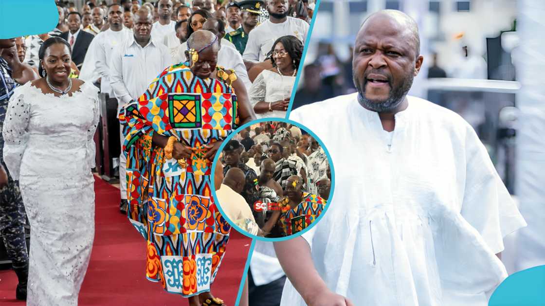 Thanksgiving service, Asantehene birthday, Osei Tutu II, Ibrahim Mahama, Kumasi St. Cyprian's Cathedral, viral video, humble king, social media reactions, Akwasidae festival