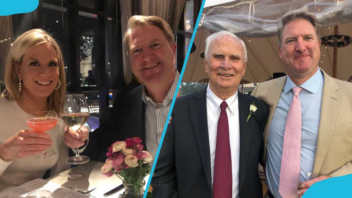 Daniel John Gregory and his wife Martha MacCallum (L). Dan with his father-in-law (R). Daniel John Gregory and his wife Martha MacCallum (L). Dan with his father-in-law (R).