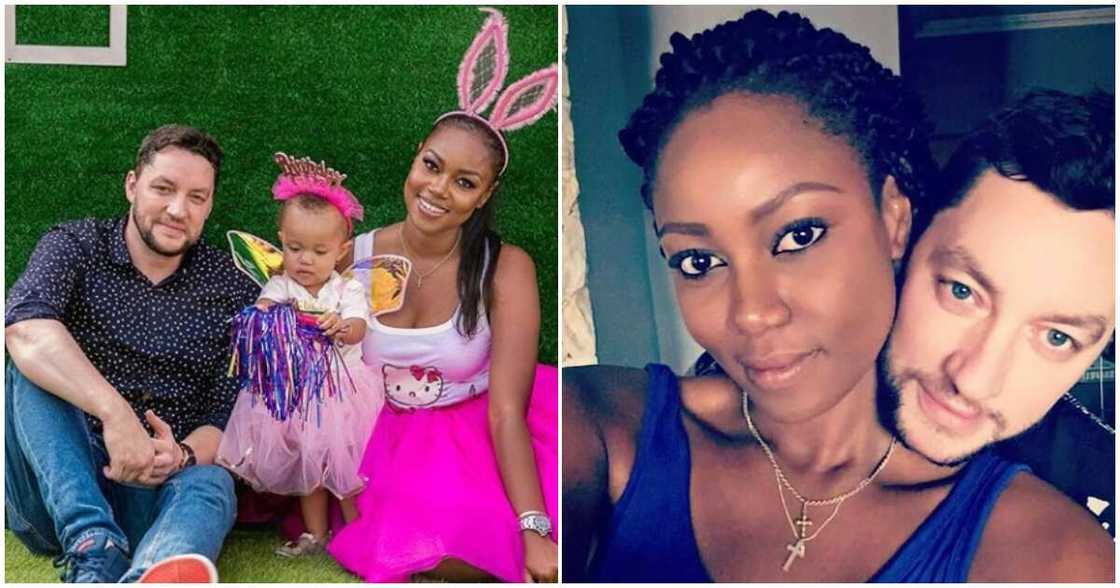 Yvonne Nelson and baby daddy Jamie Roberts Yvonne Nelson and baby daddy Jamie Roberts