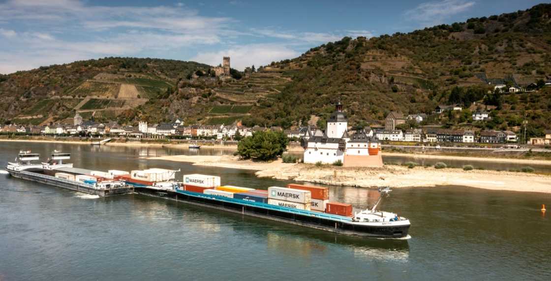 The freighter's breakdown came as water levels in the Rhine had dropped to critical points at several locations The freighter's breakdown came as water levels in the Rhine had dropped to critical points at several locations