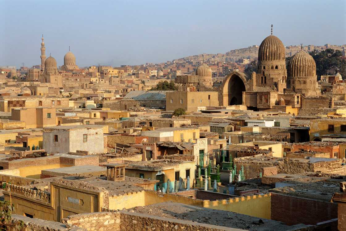 Egypt, Cairo, City of the Dead, elevated view