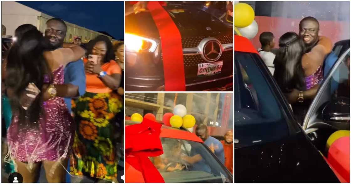 Photos of Cynthia Roland, her husband, and the car present.