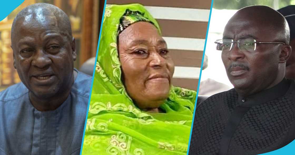 Auntie Muni tribute, Bawumia and Mahama in pics Auntie Muni tribute, Bawumia and Mahama in pics