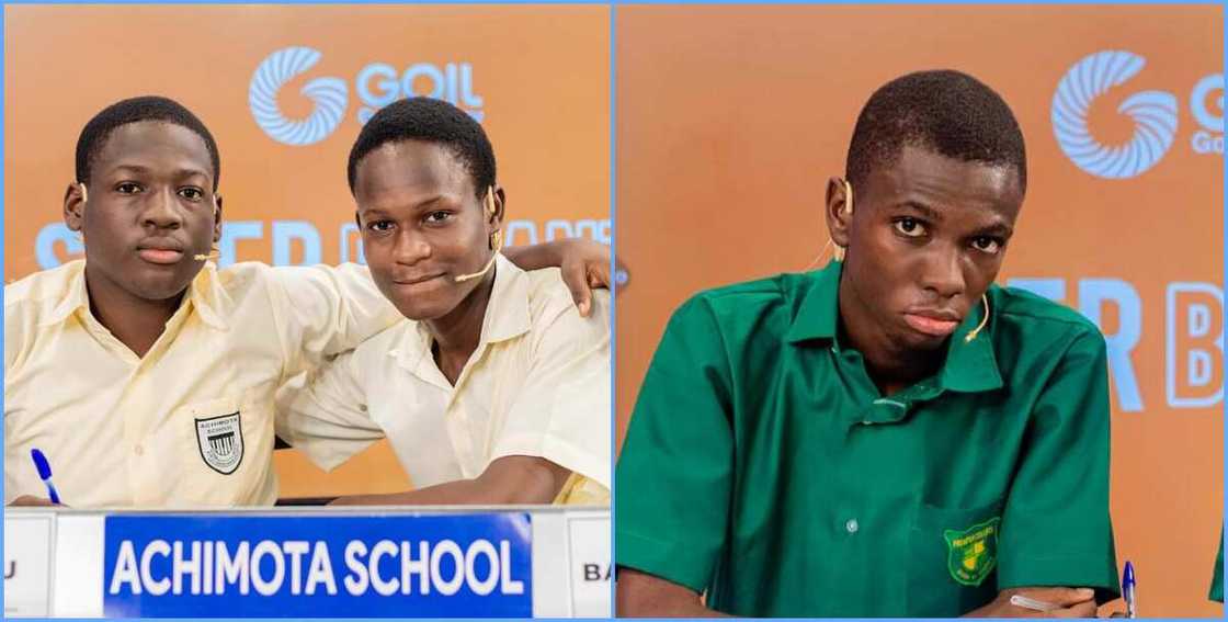 Photo of Achimota NSMQ contestants and a Prempeh's Yaw Boakye Kwarteng Photo of Achimota NSMQ contestants and a Prempeh's Yaw Boakye Kwarteng
