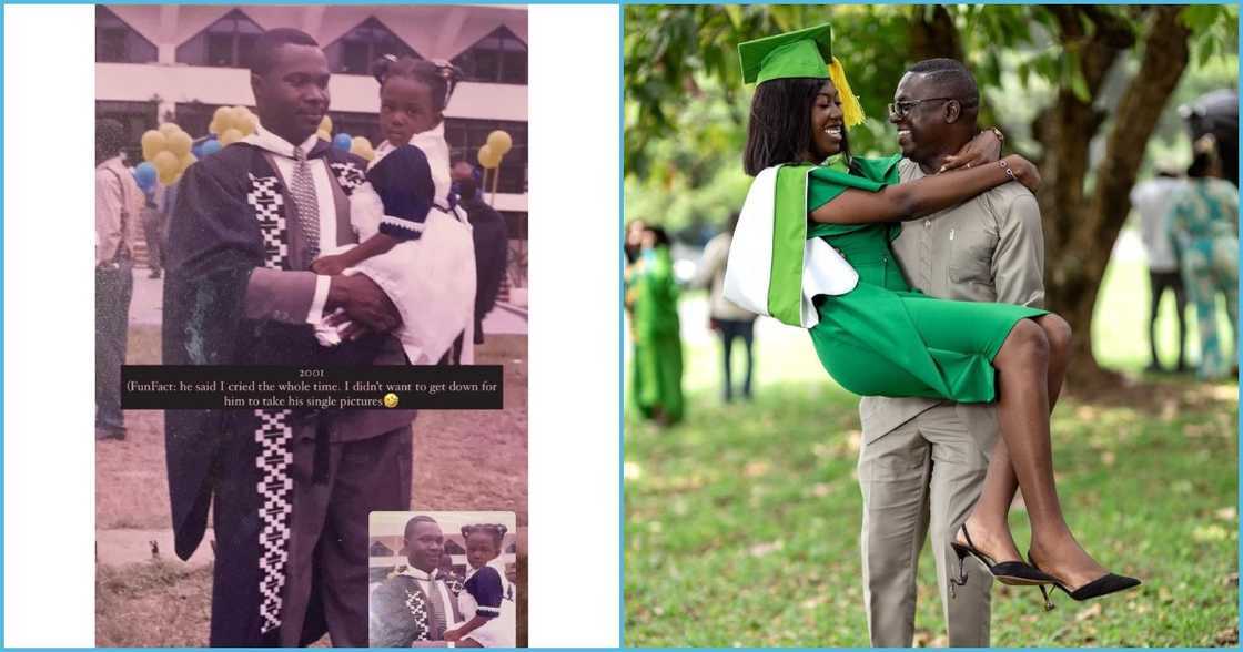 KNUST, KNUST graduation, father-daughter moment, viral moment, recreated photo, Ghanaian father