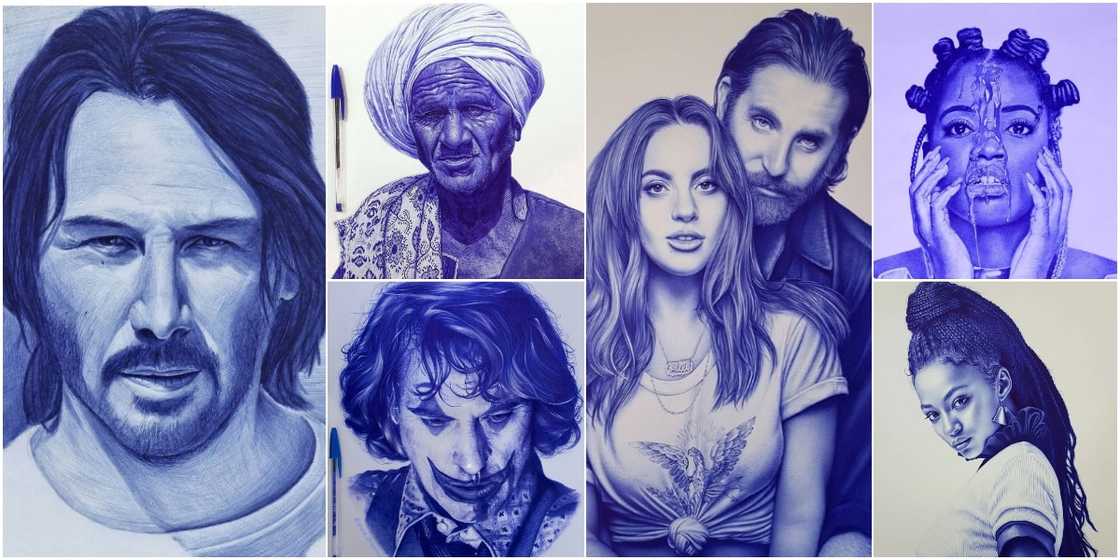 Nigerian man lights up social media with beautiful artworks, photos of the masterpieces go viral Nigerian man lights up social media with beautiful artworks, photos of the masterpieces go viral