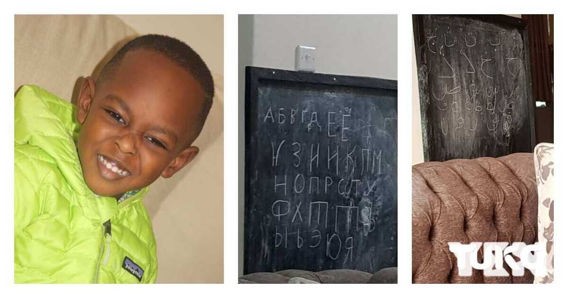 Kodjoe Mwobie: 5-year-old with photographic memory writes alphabets from 6 languages