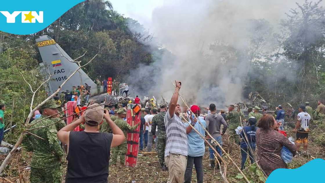 military cargo plane, Puerto Leguizamo, Colombia, Plane crash, US donation military cargo plane, Puerto Leguizamo, Colombia, Plane crash, US donation