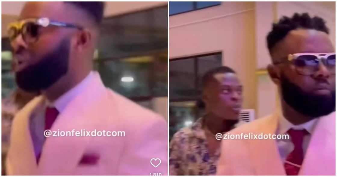 Ernest Opoku Steps Out Looking Dapper In Suit And Dyed Moustache; Netizens React Ernest Opoku Steps Out Looking Dapper In Suit And Dyed Moustache; Netizens React